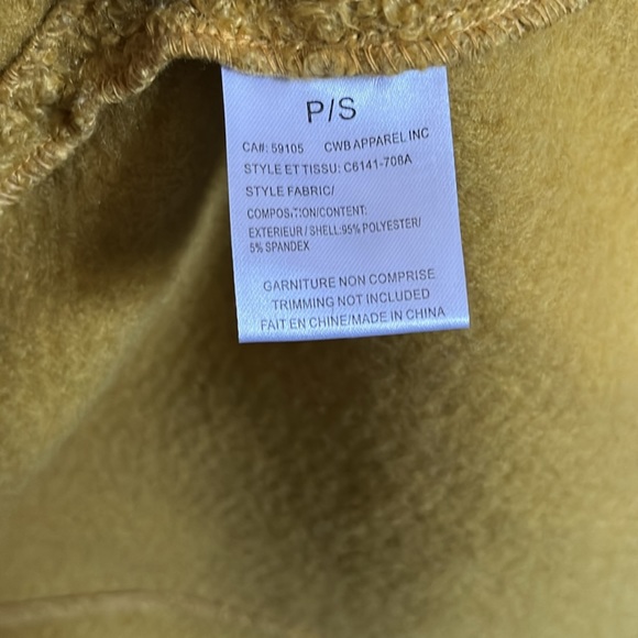 Charlie’s EUC mustard yellow longer jacket/coat Small - Picture 5 of 5
